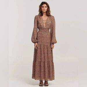 Charlie Holiday Whitney Maxi Dress Animal Print